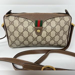 Gucci Crossbody Shoulder Bag Vintage Gucci Web Sherry Line